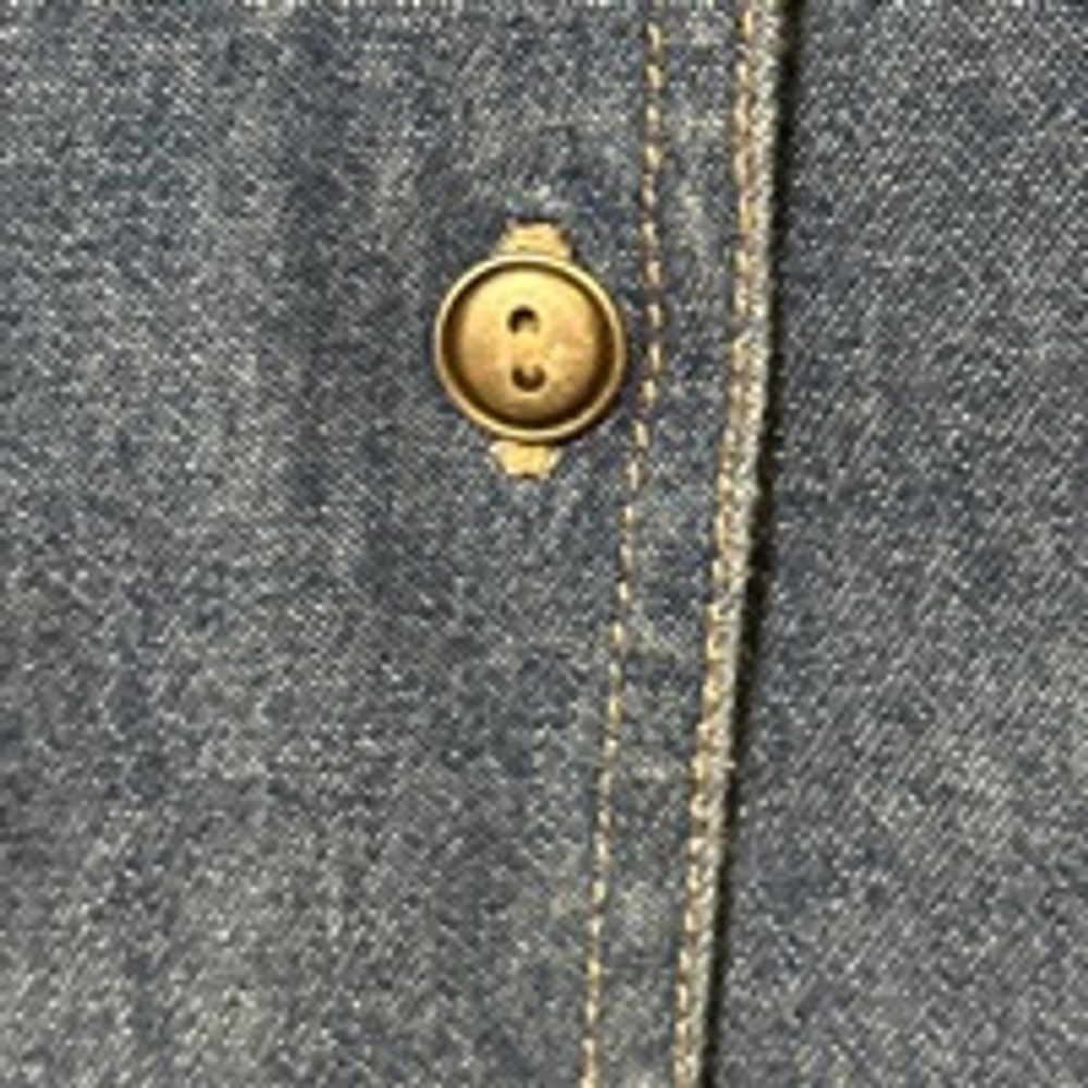 KORET CITY BLUES Size L Printed and Sequined Denim Button-Up Shirt - Picture 7 of 7